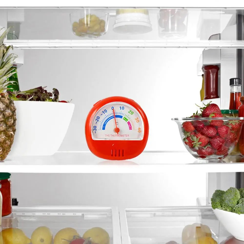 Refrigerator Thermometer Large Dial Thermometer Indoor and Outdoor Mini Thermometer Refrigeration Temperature Gauge Home use