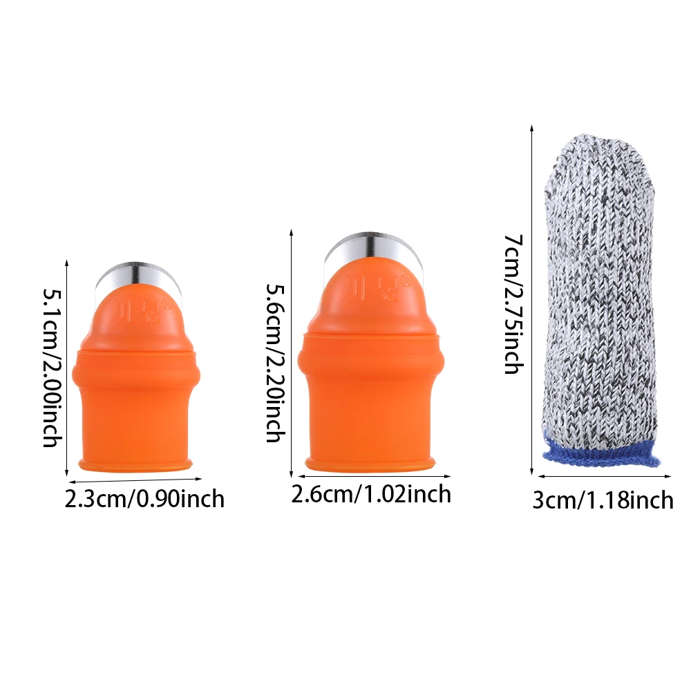 Finger Guard 2Pcs Silicone Thumb Cutter Knife