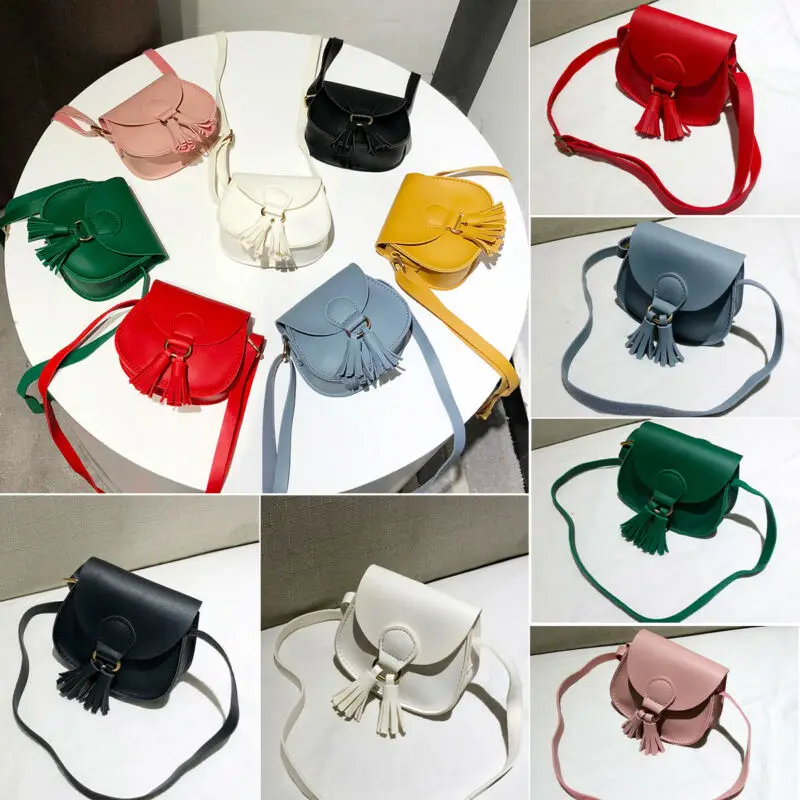 Citgeett Fashion Baby Girls Handbag Leather Shoulder Mini Bag Purse Ladies Crossbody Satchel Tote Solid