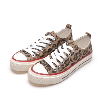 

Kids Sneakers Leopard Print Children Leisure Shoes Fashion Flat Canvas Shallow Mouth Comfortable for Baby SGF016