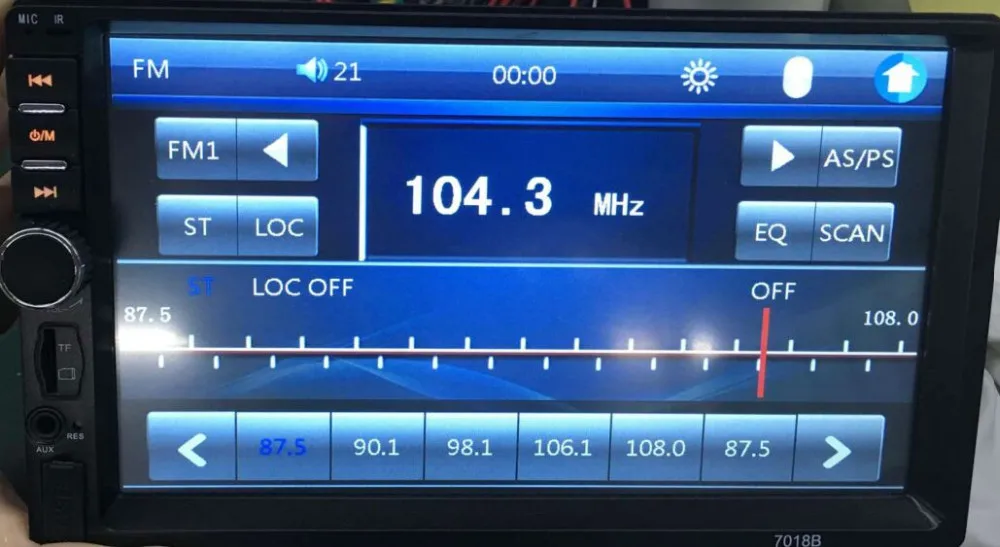 2 Din Универсальный Bluetooth 7 дюймов Экран Дисплей Aux Вход Авто DVD FM/MP5 плеер автомобиля зеркало заднего вида Камера Вход Лидер продаж