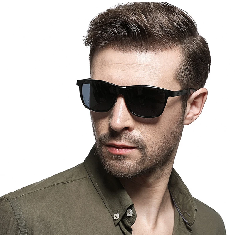 

2019 Classic Luxury Men Women Classic Retro Polarized Sunglasses TR90 Legs Design Squre Frame UV400 Protection