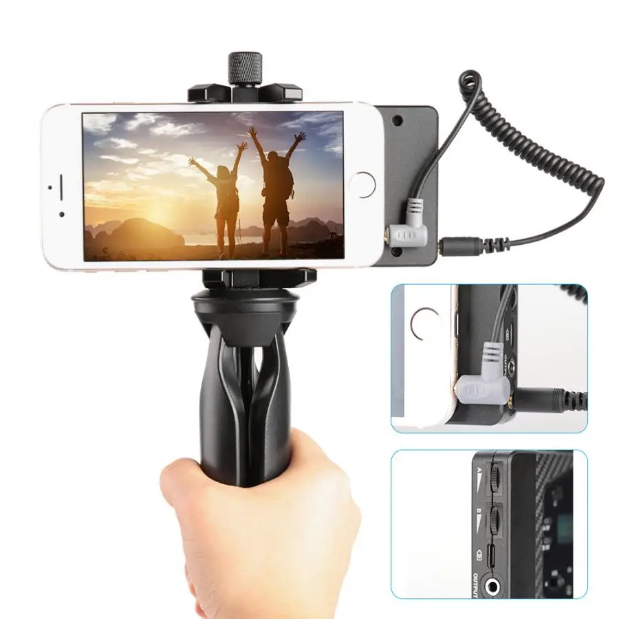 

COMICA CVM-WS60 UHF Wireless Clip-on DSLR Microphone Transmitter Receiver Kit Microphone