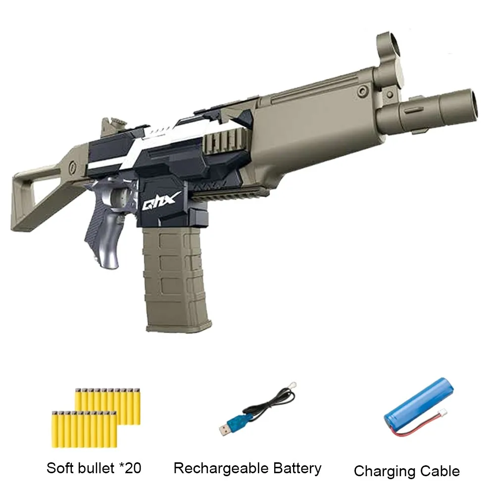 Электрический взрыв мягкий пуля пистолет костюм для Nerf открытый игрушка бластер с 20 пенные дротики для детей, подростков, взрослых