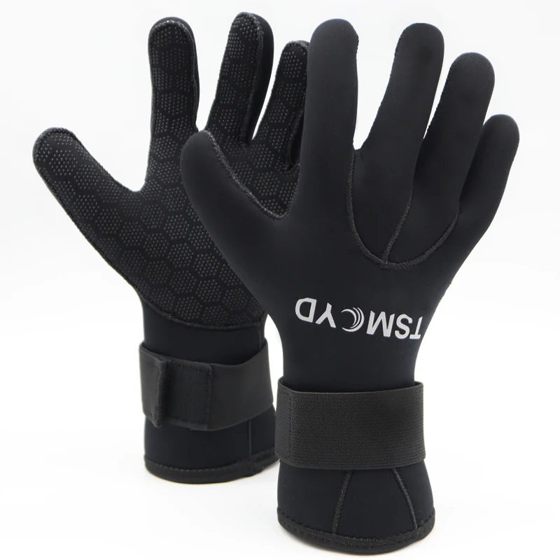 Men Women 5MM Neoprene Gloves Wear-Resistant Non-Slip Scuba Dive Equip Winter Warm Scuba Spearfishing Hour Elastic Octopus Glove 5