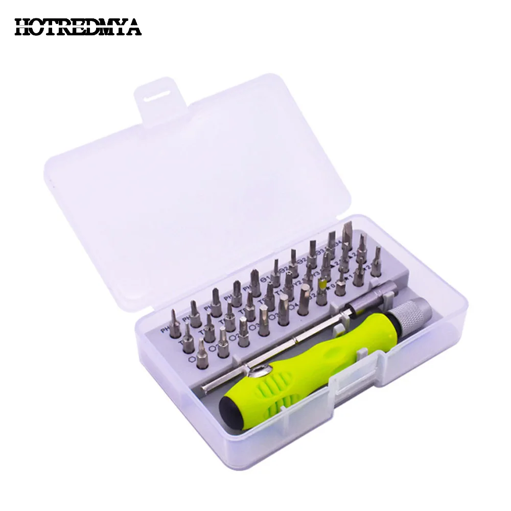 

32 in 1 Screwdriver Sets Precision Interchangeable Magnetic Mobile Phone Repair Tools Kit 7389C For Ipad Camera Maintenance Tool