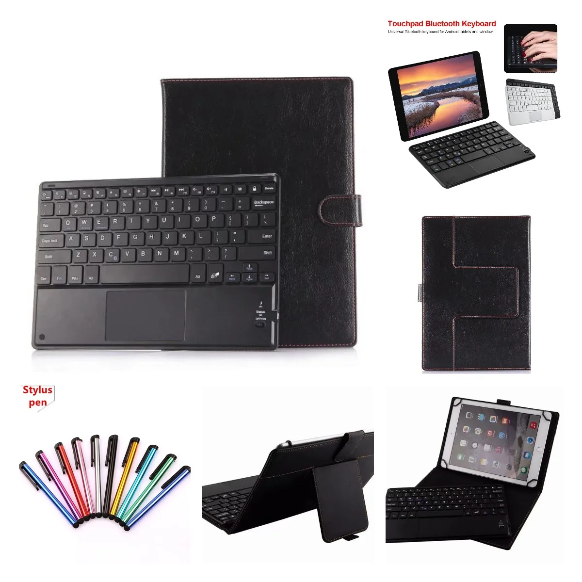 

Bluetooth Keyboard for Lenovo Tab K10 TB X6C6X TB-X6C6F Tablet Wireless Keyboard PU Leather Stand Protective Case Cover