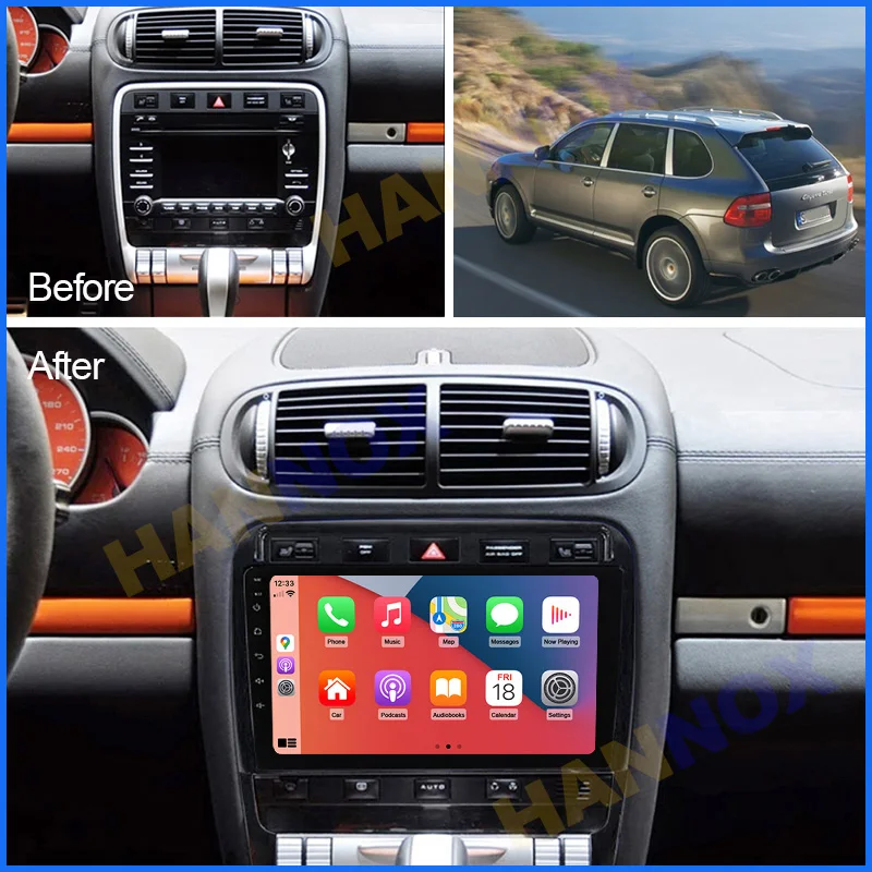 Per Porsche Cayenne Autoradio Car Android System Gps Multimedia Bluetooth Wifi Navigation Stereo Tape Recorder Radio Head Unit