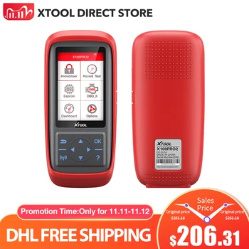 Программатор ключей XTOOL X100 Pro2, Автомобильный сканер OBD2, настройка одометра, EEPROM адаптер, считыватель кодов, иммобилайзер, онлайн-обновление Программатор ключей XTOOL X100 Pro2, Автомобильный сканер OBD2, настройка одометра, EEPROM адаптер, считыватель кодов, иммобилайзер, онлайн-обновление