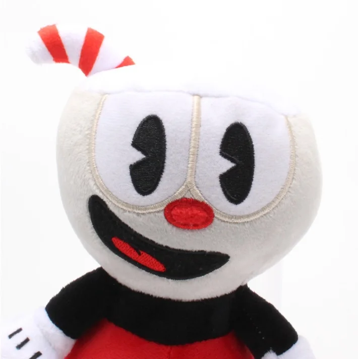 2 шт 25 см игра Cuphead плюшевая игрушка Mugman плюшевая игрушка дьявол легендарная чаша плюшевые куклы игрушки для детей Подарки