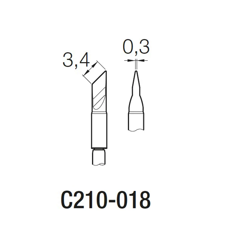 JBC C210-020 C210-002 C210-018 паяльное жало для T210 паяльная ручка