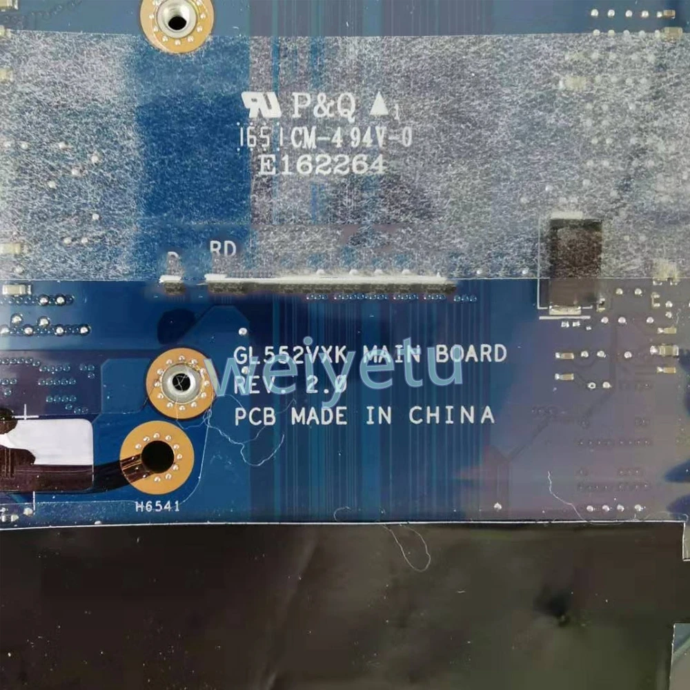 ROG GL552VXK MB_0M i5-7200HQ CPU GTX950M/4GB laptop motherboard for ASUS GL552V GL552VX GL552VXK la