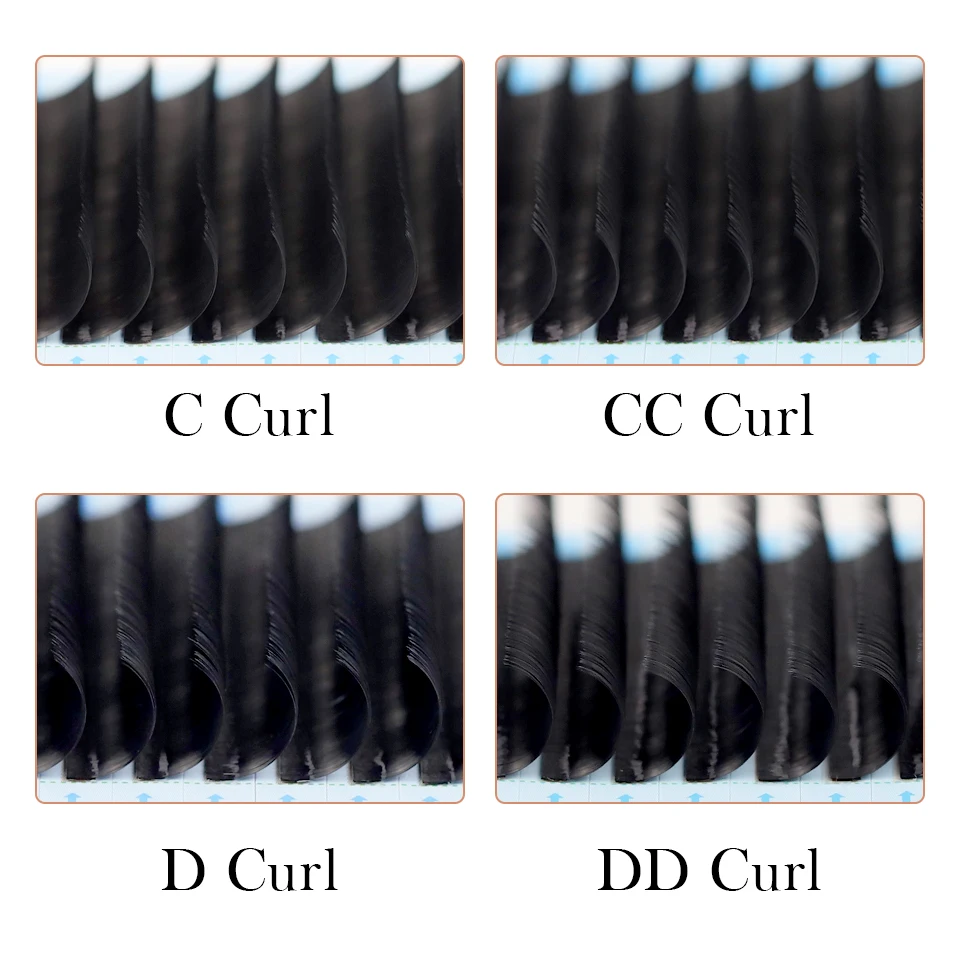 AGUUD 12 Rows Korea Silk False Mink Eyelashes Extensions Natural Soft Individual Eyelash Russian Volume Eye Lash Cilios