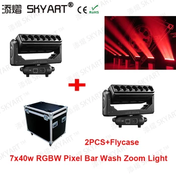 

Dj Disco 7x40W Led Moving Head Light RGBW 4in1 Wall Washer exhibition 7Pcs Moving Head Stage Lights Wedding Stainning Light