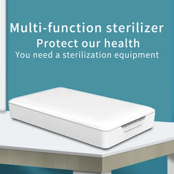

Smart wireless charging ultraviolet mobile phone disinfection box, for disinfection and sterilization of nail tools and masks