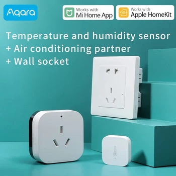 

Aqara Smart wall Socket ZigBee version for Xiaomi Mijia smart home Wireless Wall Outlet Work for Mi home HomeKit APP