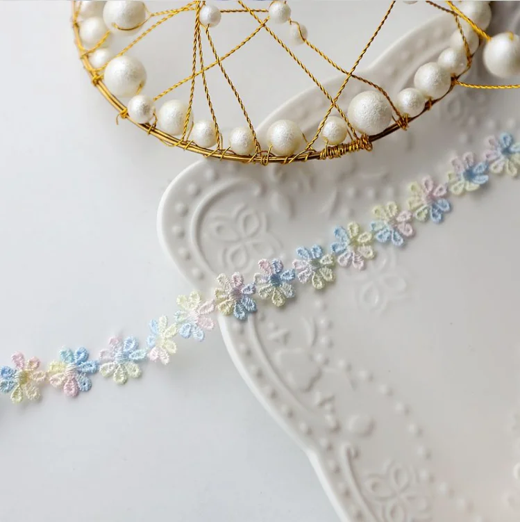 Pizzo Smerlato Floreale Nastri In Pizzo Per Ciglia Smerlato - 6 Metri Totali (bianco E Nero), Larghezza 7.9-10 Cm, Motivo Floreale Vintage Passamaneria Per Tende Matrimonio