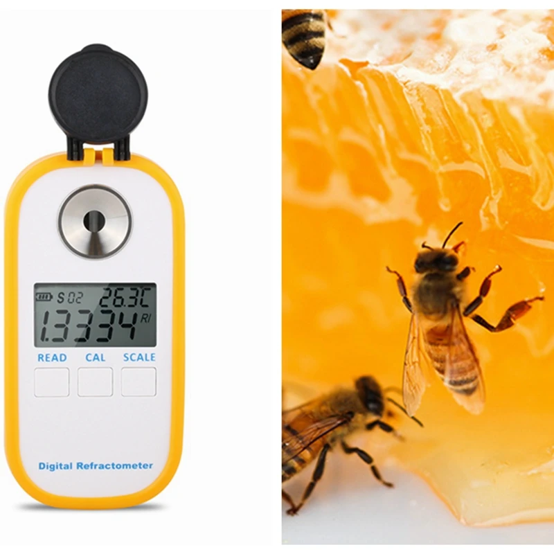 Portable Digital Honey Refractometer Brix Refractive Index