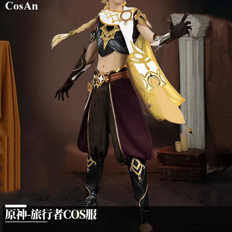 

CosAn Game Genshin Impact Aether Cosplay Costume Traveler Lovely Combat Uniform Unisex Activity Party Role Play Clothing S-XL