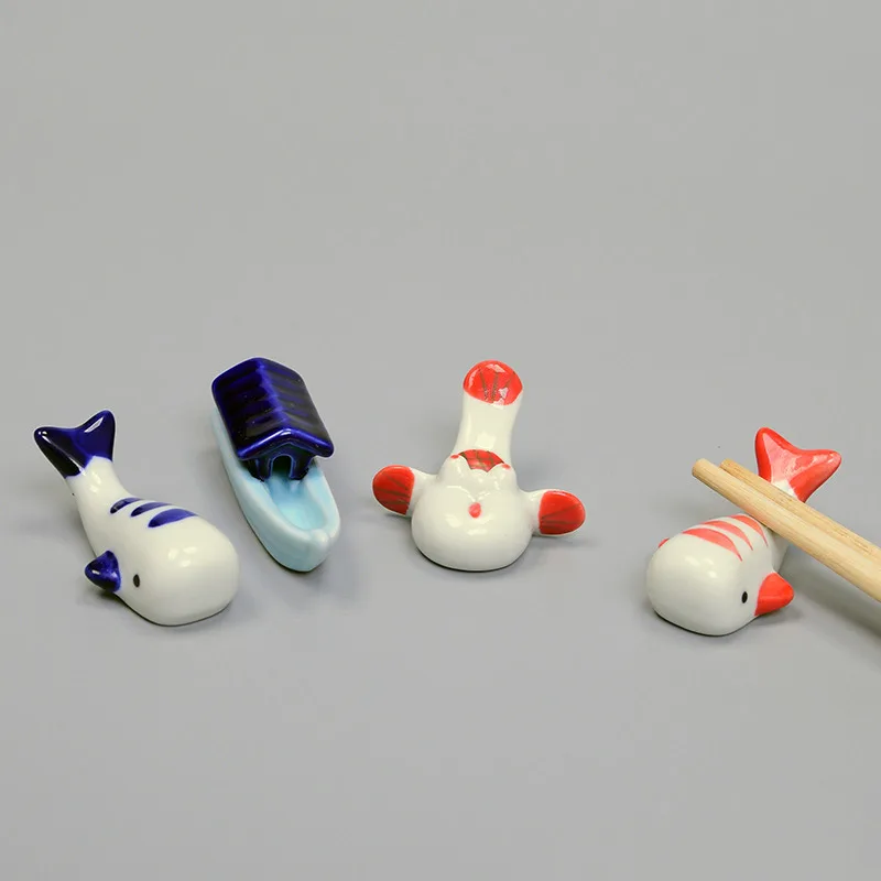 

Daily Ceramic Tableware Fashion Creative Cherry Blossom Chopsticks Stand Home Pendulum Cat Chopsticks
