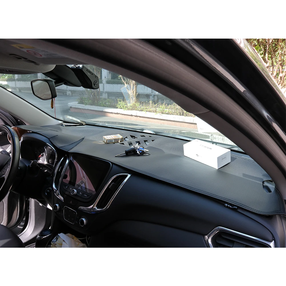 Для Jaguar XF 2008 2009 2010 2011- Аксессуары для левого вождения 1 шт. кожаный автомобильный коврик для приборной панели Stciker