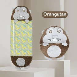 Saco de dormir Universal para las cuatro estaciones, juguete de felpa, regalo de cumpleaños, juguete de orangután deformado