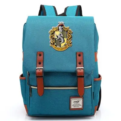 Волшебный Хогвартс Ravenclaw Слизерин Гриффиндор для мальчиков и девочек портфели для подростков школьные сумки холщовые женские сумки рюкзак мужской рюкзак