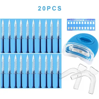 

Home Use Teeth Whitening Kit with led light Care Oral Hygiene Tooth Whitener Bleaching White With Carbamide Peroxide Hot