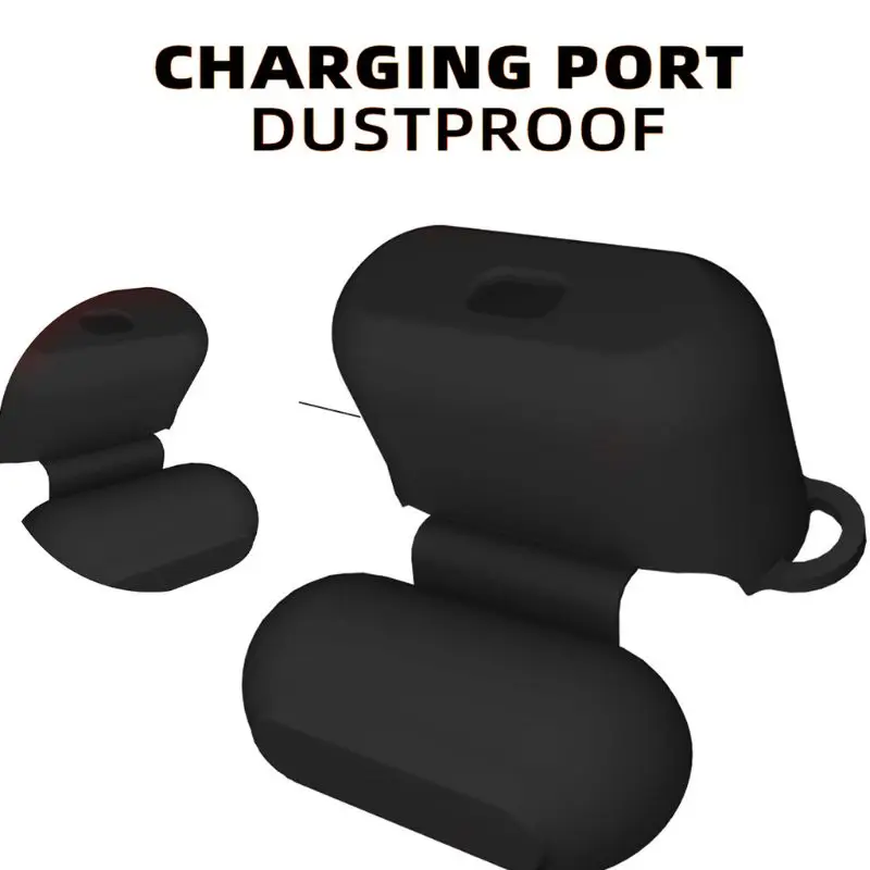 

Silicone Earphone Case Protective Cover Shell with Carabiner for skullcandy Indy