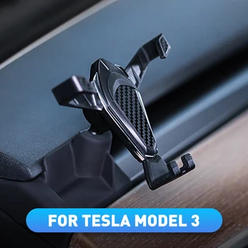 

Car Accessories For Tesla Model 3 Phone Holder Cell Phone Mount for Model Y 2019 2020 Mobile Phone Bracket for iPhone Huawei