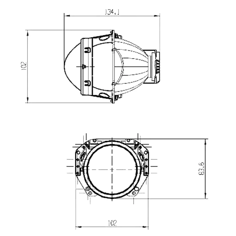 SHUOKE Bi Xenon автомобильный HID проектор Объектив биксенон фара rhd LHD 3,0 дюймов 35 Вт 85 в 3000лм 6000 К halo с лампочкой D2H