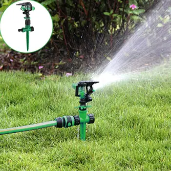 

Adjustable 360 Degree Rotary Sprinklers Nozzle Nozzle Sprinkler Water Watering Impulse Rotating Hose Lawn Grass Metal Spike