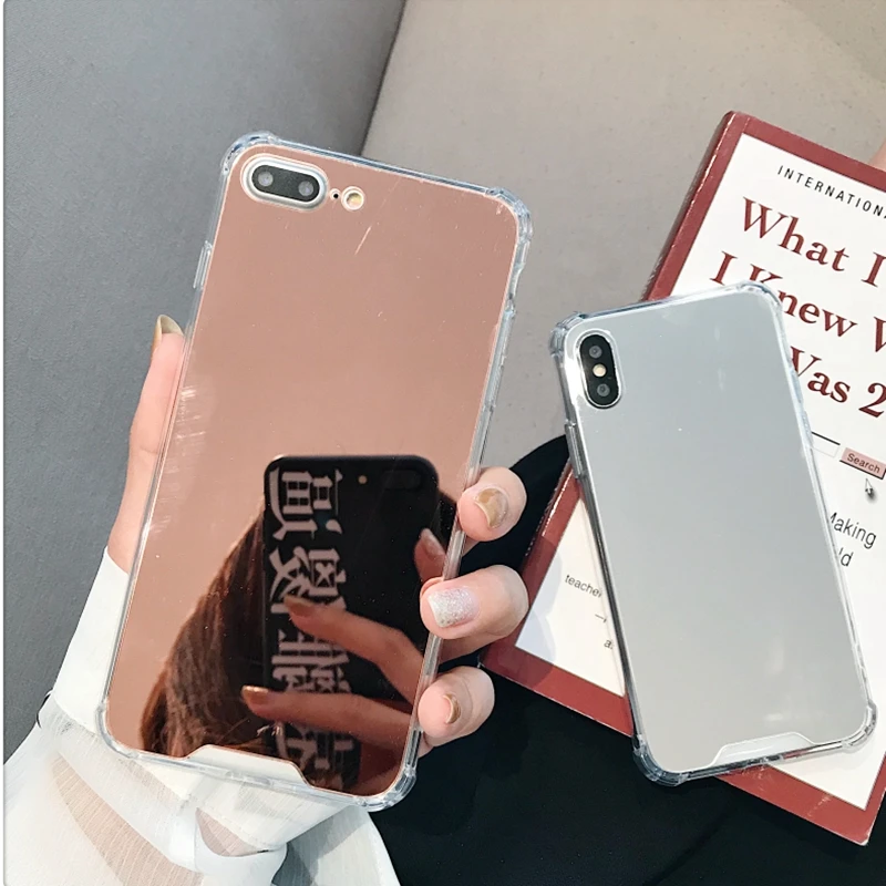 Чехол с полным зеркалом Airbag ДЛЯ iphone 11 Pro MAX 6 6s 8 7 Plus 10 X XS XR Dropproof мягкий акриловый чехол