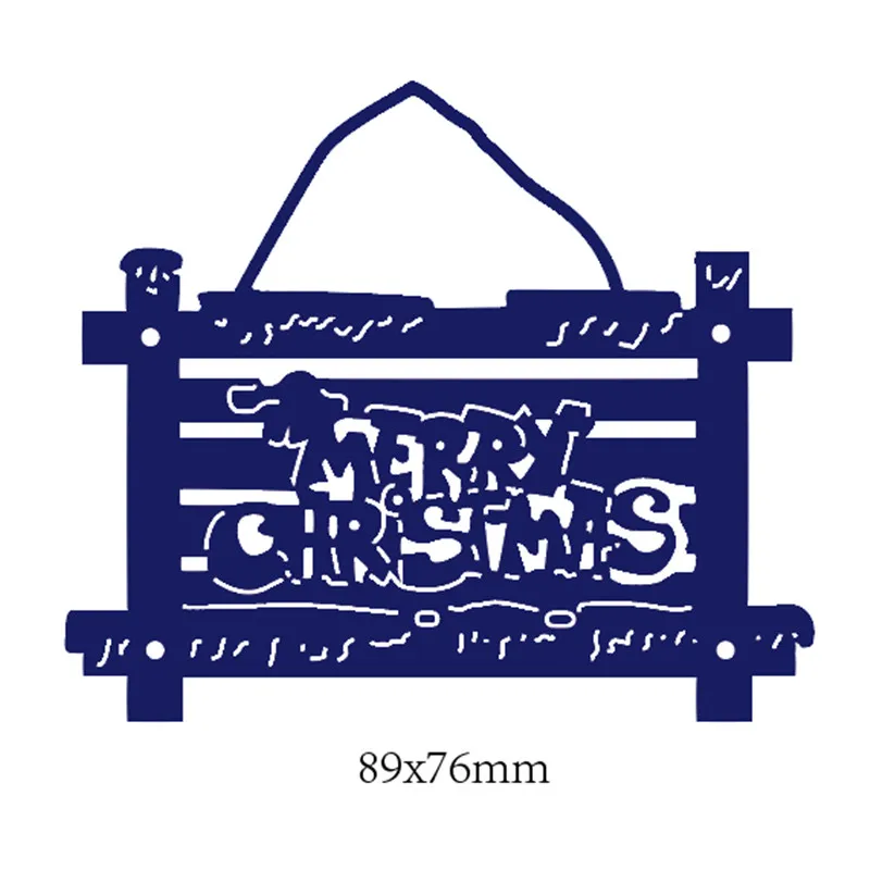Grite Merry Christmas Tag металлические стальные трафареты для пресс-формы для изготовления скрапбукинга альбом «сделай сам» бумажные карты тиснения штампы
