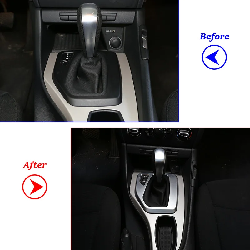 ABS Хромированная Автомобильная панель управления переключения передач крышка переключения передач отделка для коробки передач для BMW X1 E84 2010-2013 LHD аксессуары