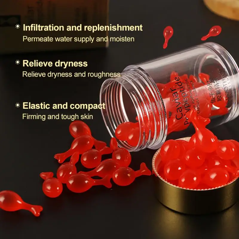 Cápsula de polipéptido para el cuidado de la piel, esencia líquida brillante, suero blanqueador hidratante, cápsula de Caviar, manchas reductoras, TSLM1