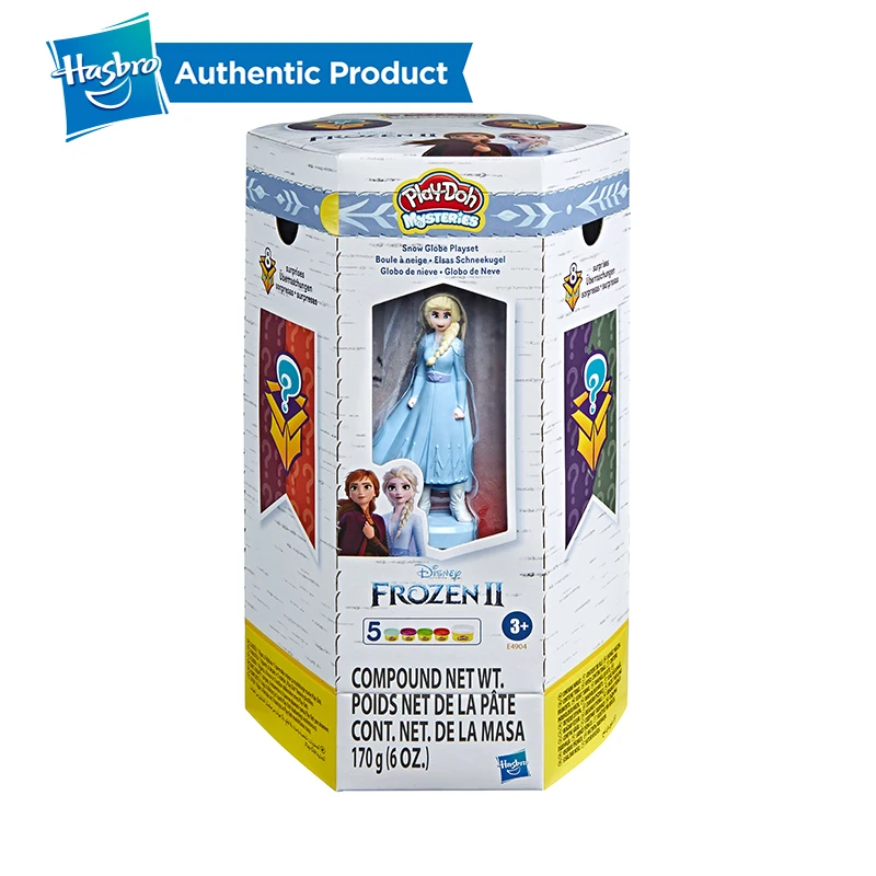 

Hasbro Play-Doh Mysteries Disney Frozen 2 Snow Globe Playset Surprise Toy with 5 Non-Toxic Play-Doh Colors