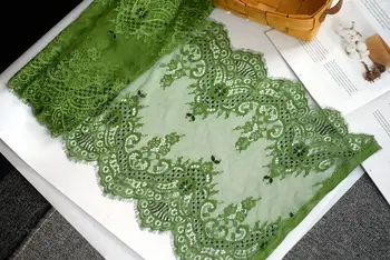 

3 meters long eyelash lace fabric ,Dyeing customization