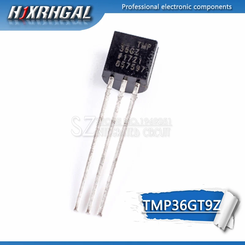 ТРАНЗИСТОР датчика температуры TMP36GT9Z TMP36GZ TMP36 TO-92 1 шт. | Электронные компоненты и