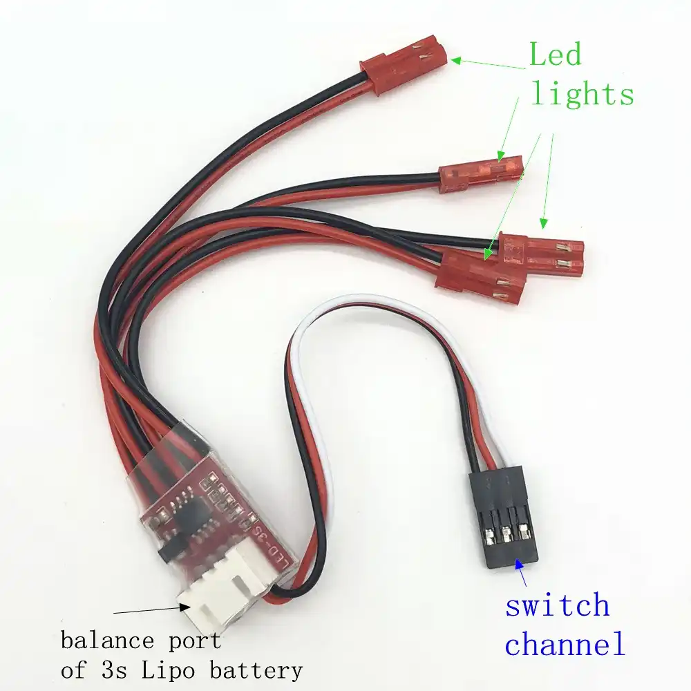 rc plane led light controller