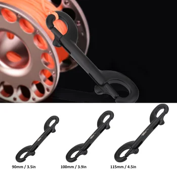 

3 sizes Stainless Durable Steel Double Ended Clip Hook Bolt Snap Scuba Diving Buckle Diving Kayak Paddle Leash Accessories