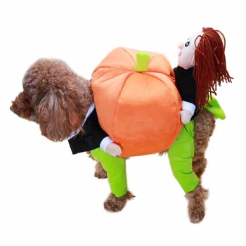 

Funny Pumpkin Dog Clothes Costume Autumn Winter Warm Dog Coat Jacket Pet Dog Clothing Pet Clothes For 2-9kg Dog Best Quality New