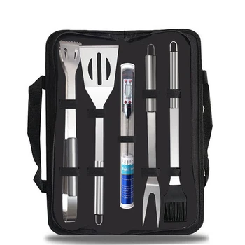 

Barbecue Accessories BBQ Grill Tools Set Grilling Accessories,Grill Kit with Thermometer for Camping Kitchen Cooking BBQ