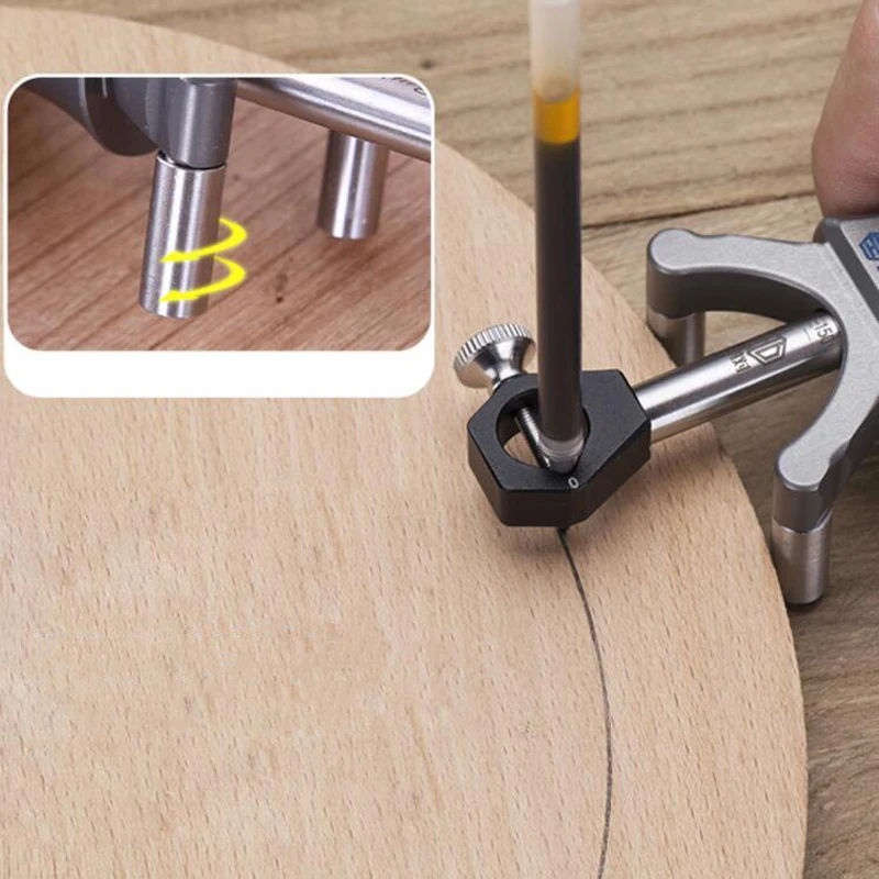 

Linear Arc Scriber Woodworking Measuring Tool Marking Gauge Scribers Parallel Line Drawing Tool DIY Wood Working Scribe Tools