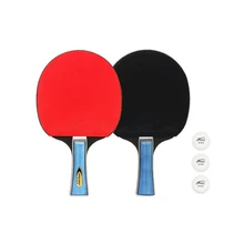 

2pcs/lot 5-Layers Professional 3-stars Table Tennis Bat Blade Rackets Long Short Handle Rubber Ping Pong Paddle Beginners