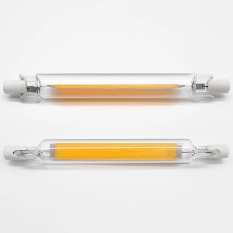 LED R7S Glass Tube COB Bulb 78MM 20W 118MM 40W R7S Corn Lamp J78