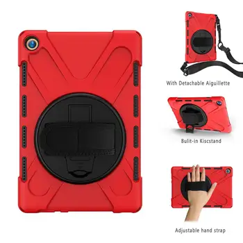 

For Huawei M5 Pro 10.8 Heavy Duty Rugged Shockproof Case 360 Rotate Kickstand/Hand Strap for Huawei MediaPad M5 10 10.8 inch