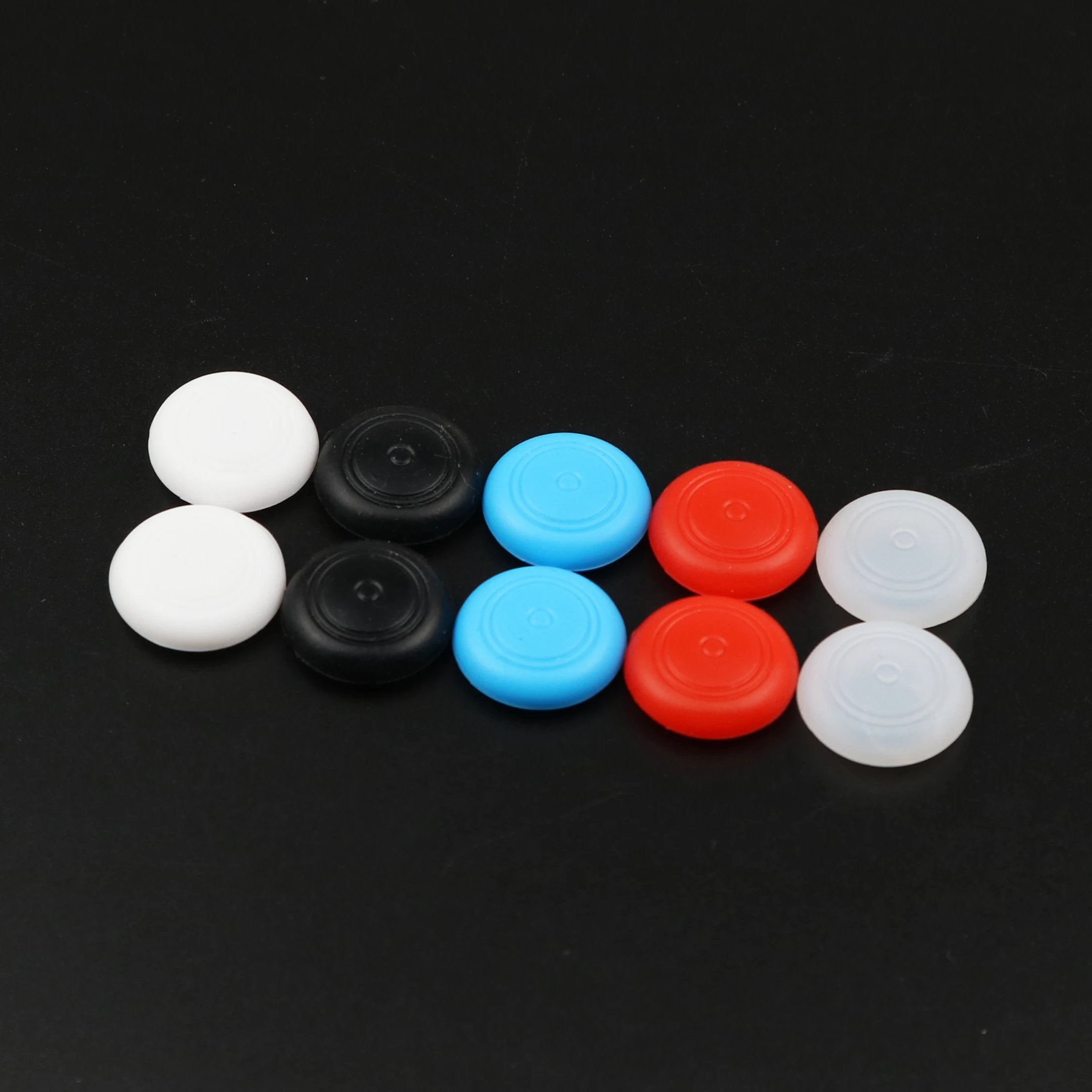 YuXi 2pcs/lot Silicone Analog Thumb Grips Caps for Nintend Switch Controller Sticks Skin For NS Joycon Thumb Cap