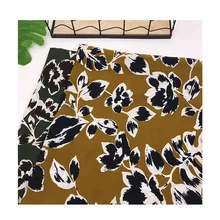 Простая атласная шифоновая ткань тканая печатная Лоскутная Ткань DIY шитье платье брюки одежда ткань на метр материал