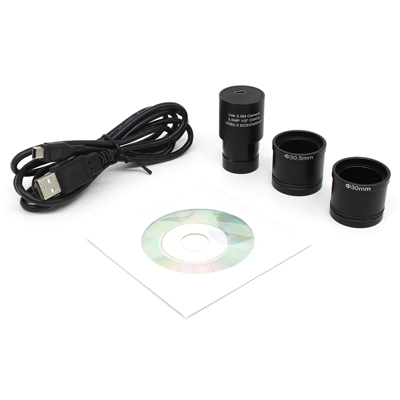 

HD CMOS USB 2.0MP USB Universal Digital Eyepiece Microscope Camera Electronic Eyepiece 23.2 mm with Ring Adapters
